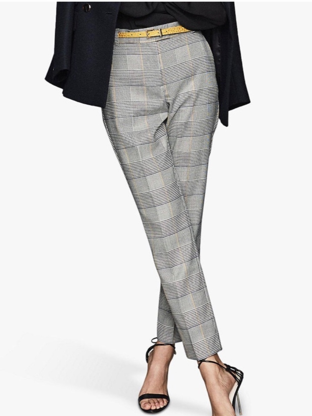 NWT REISS Deborah Glen Check Slim Ankle
Trousers size 6